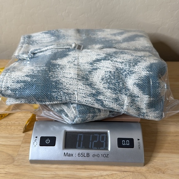 Sezane High Waisted Rome Shorts in Blue - Picture 10 of 10